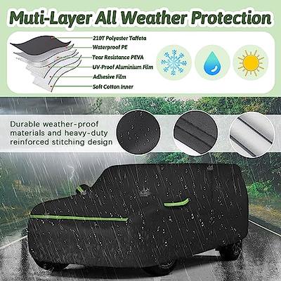 Coverado Car Cover Waterproof All Weather for Automobiles, Indoor Outdoor  Full Exterior Covers Sun Rain UV Protection Mini Cooper car Cover,  Universal