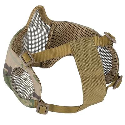 OneTigris 6 Foldable Half Face Mesh Mask Military Style Comfortable  Adjustable