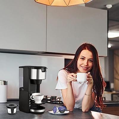 Single Serve Coffer Maker for K-Cup and Ground Coffee, Coffee Machine with