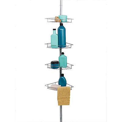 Tension Pole Shower Caddy Stainless Steel - Zenna Home