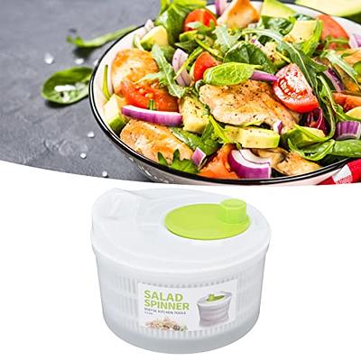 Large Salad Spinner, 4L Vegetable Dryer PP Salad Spinner Multifunction  Salad Drainer Bowl for Home Kitchen Green