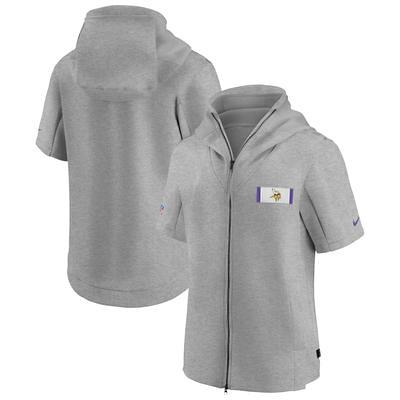 Minnesota Vikings Sideline Men's Nike NFL 1/2-Zip Hooded Jacket.