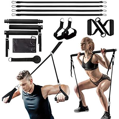 Portable Home Gym, Pilates Bar & Resistance Band Bar Combo Set