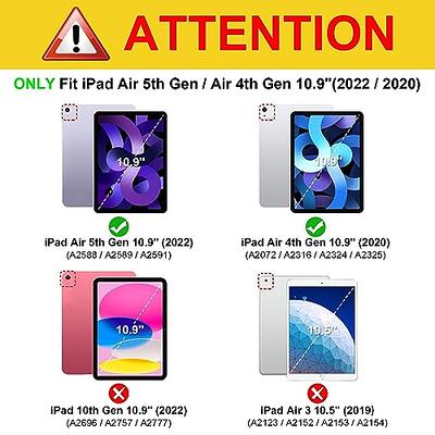 Fintie Hybrid Slim Case for iPad Pro 11-inch (4th / 3rd Generation)  2022/2021 - [Built-in Pencil Holder] Shockproof Cover w/Clear Transparent  Back