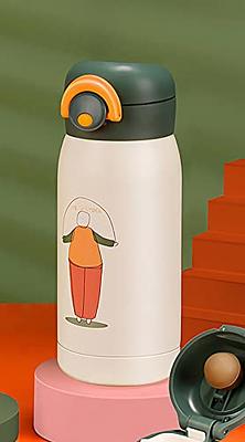 Jocoiot Mini Thermos Cute Water Bottle, Insulated Vacuum 18/10