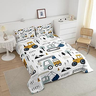  Christmas Truck Kids Comforter Set King Size,Geometric