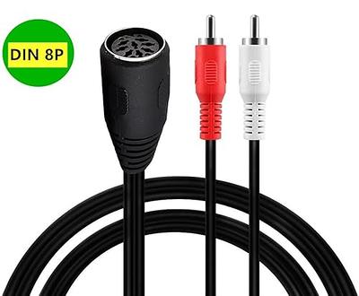  10 m 3.5 mm Jack Plug a 2 RCA macho Cable : Electrónica