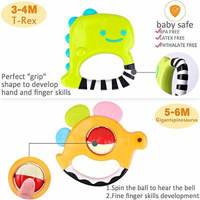  10pcs Baby Rattles Toys Set, Infant Grab Shake Rattle,  Sensory Teether, Babies Development Learning Music Toy, Newborn First  Birthday Easter Gift 0 1 2 3 4 5 6 7 8 9 10 12 Month Boy Girl