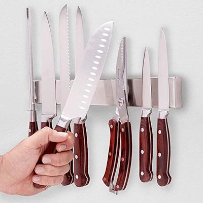 16 Inch Black Wood Knife Magnetic Strip Use as Magnetic Knife Holder for  Wall - Magnetic Knife Strip - Magnetic Knife Bar - Wall Kitchen Magnetic  Rack
