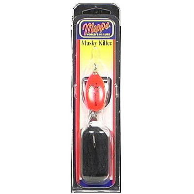 Mepps Black Fury Plain - Fluorescent Red Dot - 1/6 oz.