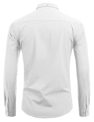 COOFANDY Men's Slim Fit Dress Shirts Wrinkle-Free Long Sleeve
