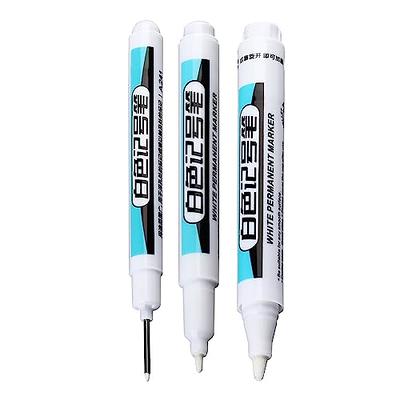 1 PC White Marker Pen Oily Waterproof Plastic Gel Pen for Writing Drawing  Whi