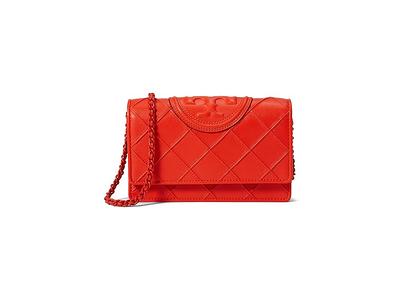 Tory Burch Fleming Matte Chain Wallet