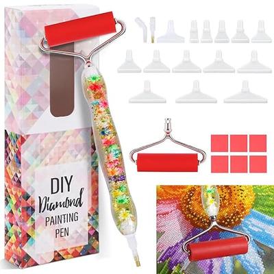 Sonsage Diamond Painting Resin Pen Only Light Blue 5D Ergonomic Diamond Art  Roller Accessories and Tools Set Dots Round Square Drill Wax Pens Holder