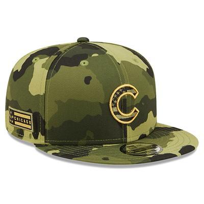 Men's New Era Camo Miami Marlins 2022 Armed Forces Day Bucket Hat