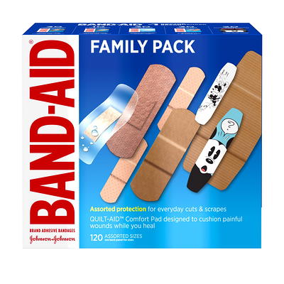 Band-Aid Brand Flexible Fabric Adhesive Bandages, Assorted, 30Ct 