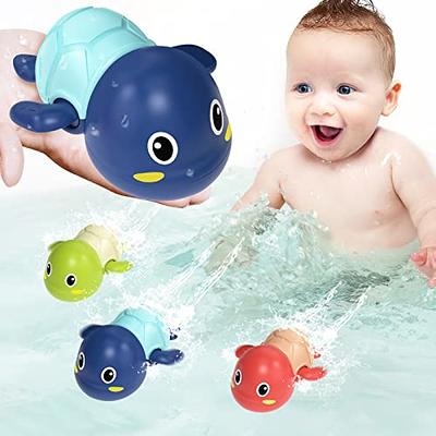 Water Whale Bath Toys, Sprinkler LED Light Up Toddlers 1-3 Bath Toy Age 2-4 Kids Baby Infant 6-12 Months Whale Bath Time Tub Floating Girl Squirt