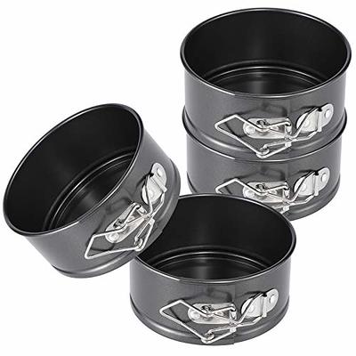 HIWARE 4-Inch Mini Springform Pan Set - 4 Piece Small Nonstick Cheesecake  Pan for Mini Cheesecakes, Pizzas and Quiches - Yahoo Shopping