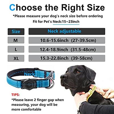 FEEYAR Reflective AirTag Dog Collar Holder(2 Pack), IP68 Waterproof Airtag  Holder for Dog Collar, Hard TPU Air Tag Dog Collar, Ultra-Durable Dog & Cat