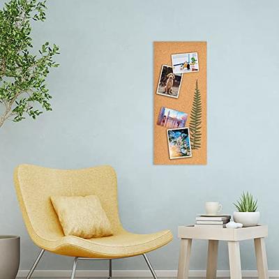 Aitakatta 17x8 Cork Board Tiles Bulletin Board, 1/2 Thick Self