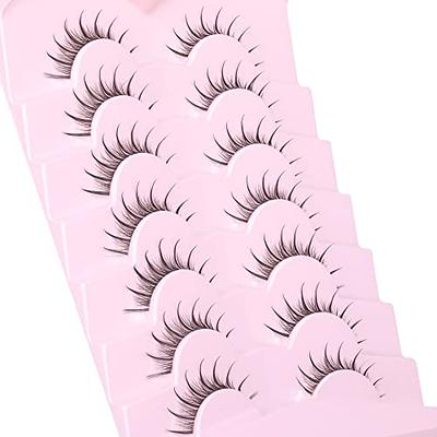 Manga Lashes Anime False Eyelashes Wispy Natural Lashes Manhua Individual  Clusters Extensions with Clear Band Japanese Korean Makeup 7 Pairs Fake  Eyelashes Pack by EYDEVRO - Yahoo Shopping