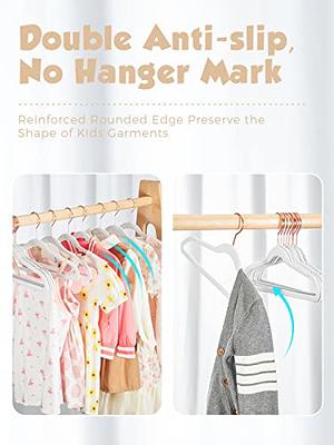 HOUSE DAY Velvet Kids Hangers 60 Pack, Premium Childrens Hangers for  Closet, Ultra Thin Cute Hangers Kids Clothes Hanger, Non Slip Kids Felt  Hangers