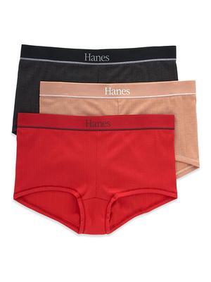 Hanes Women's Panties Pack, 100% Cotton Underwear, Moisture-Wicking  Underwear, Ultra-Soft and Breathable, Tagless Multipack at  Women's  Clothing store: Briefs Underwear
