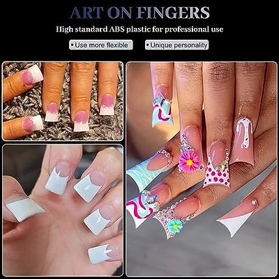 Amazon.com: Long Curved Coffin Fake Nails Acrylic Gel Nails Sticky  Travelling Wedding Crystal Rhinestone Luxury Press On Nails Full Cover 3D  Designer Artificial False Nails Tips : Everything Else