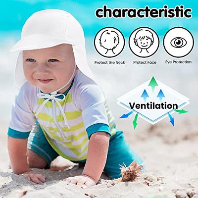 SimpliKids Baby Sun Hats UPF 50+ UV Ray Sun Protection Hat Toddler Swim Hat  w/Neck Flap Sun Hat Toddler Sun Hat for Baby,White,12-24 Months - Yahoo  Shopping