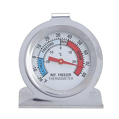 Stainless Steel Large Dial Freezer Refrigerator Thermometer Temperature  Gauge Tool