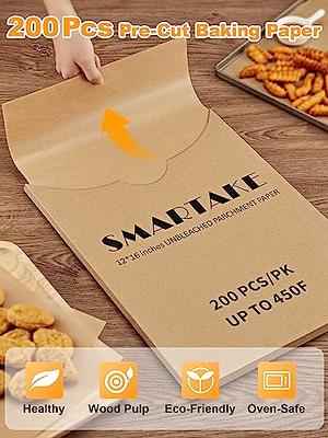 200 Pcs Unbleached Parchment Paper Baking Sheets, 12 x 16 Inch, Precut  Non-Stick Parchment Sheets for Baking, Cooking, Grilling, Air Fryer and