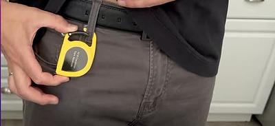 Carabiner Mini Tape Measure - Metric and Imperial 10 ft/ 300 cm - Metal  Measuring Blade, Quick Read