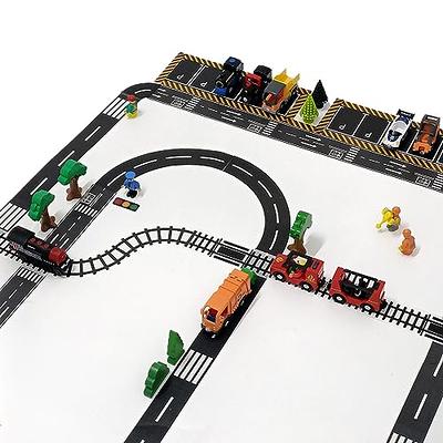 Curve Road Tape for Kids Toy Cars 8pcs Train Car Play Road Tape Width 1.9  inches Compatible for Other Road Tape Toys Black Paper Tape (8 Curves) … -  Yahoo Shopping