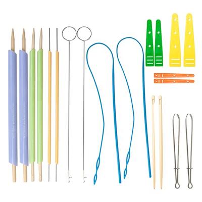 Set Of Drawstring Threader Tool, Sewing Machine Flexible Long Drawstring  Threader, Crochet Hook, Craft Metal Tweezers