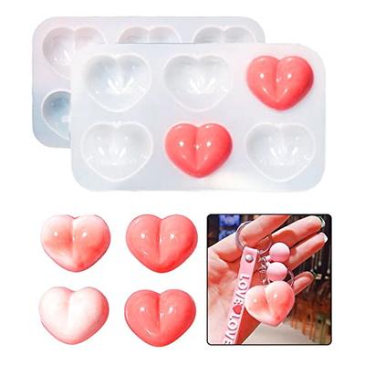 Heart-Shaped Valentine's Day Silicone Baking and Candy Mold, 12-Cavity