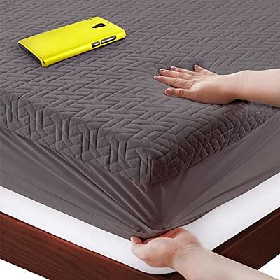 LINSY LIVING Warm Mattress Topper Full Size,Mattress Pad Cover, Plush Soft  Mattress Pad Cover with Elastic Straps - Mattress Protector Stretches up to  18 Inches Deep -Machine Washable 