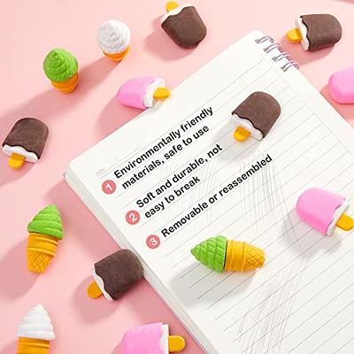  HOSTK 22 Pcs Food eraser, Erasers, Mini Cute Ice Cream Cookie  Puzzle Erasers, Take Apart Erasers, fun erasers for Kids, Gifts for Kids,  Girls, Prizes for Kids Classroom, Pencil Erasers, School