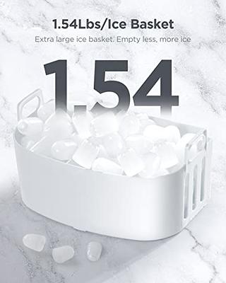 Simple Deluxe Ice Maker Machine for Countertop, 9 Ice Cubes Ready in 6  Mins, 26lbs Ice/24Hrs, Portable Ice Machine with Scoop & Basket,  Self-Clean
