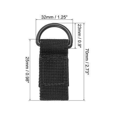 Belt Keeper Key Chain, 4Pcs D Type Nylon Webbing Strap Key Chain