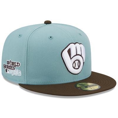 Men's New Era Light Blue/Brown Boston Braves Cooperstown