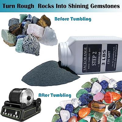 SACKORANGE 6 LBS Step-2 220 Grit Silicon Carbide Rock Tumbler Grit for  Tumbling Stones, Premium Tumbler Media Grit Works with Any Rock Tumbler - 6  Pounds … - Yahoo Shopping