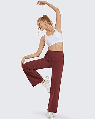 BALEAF Women's Straight Leg Sweatpants Wide Leg Athletic Lounge Pants  Pockets Stretch Workout Tall Black L - Yahoo Shopping
