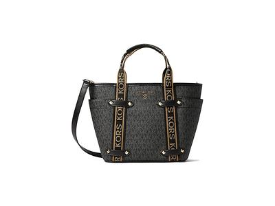 Michael Kors Black Maeve Printed Large Tote