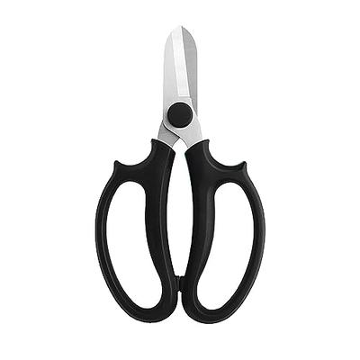 Greensadi 4-Pack Trimming Scissors with Precision Tip Stainless Steel  Blades comes with Brush - 4 Straight Blade Pruning Shears/Herb scissors for