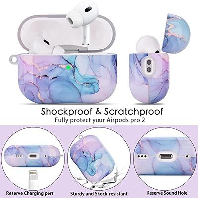 For Apple AirPods Pro 2nd Generation 3rd Gen Luxruy Marble Shockproof Case  Cover