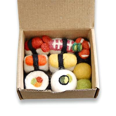 Woolbuddy Cat Toy - Cat Sushi Toy, 8pcs, Wool Cat Toy for Boredom &  Stimulating, Cute Interactive