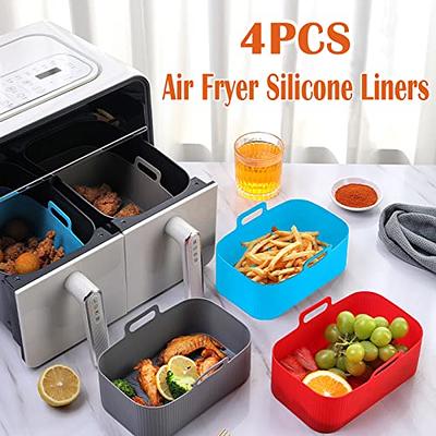 Air Fryer Silicone Liners Pot for 5 to 8 QT Rectangle Silicone Air