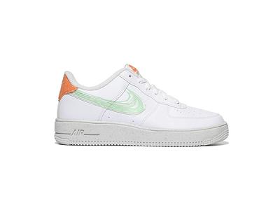 Nike Air Force 1 Crater White Orange Trance 7Y