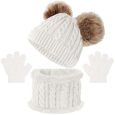 Kids 2-Pieces Winter Beanie Hat Scarf Set