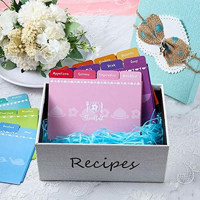 24 Recipe Card Dividers 4x6 with Tabs Recipe Box dividers Helps